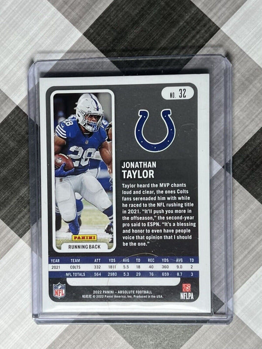 🔥 Jonathan Taylor 2022 Absolute Hobby Red #’d 98/100 - Indianapolis Colts 🔥