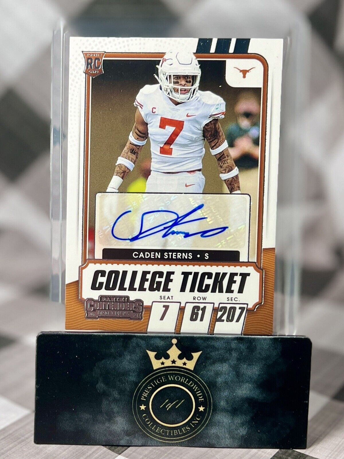 Caden Sterns 2021 Contenders Draft Picks College Ticket Rookie Auto #231 Broncos