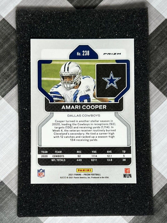 Amari Cooper 2021 Panini Prizm Silver Prizm #238 - Dallas Cowboys