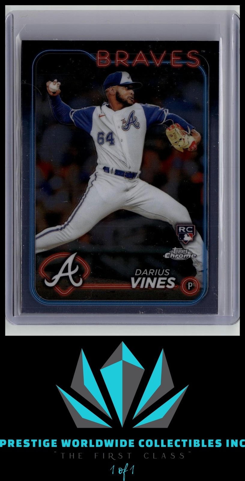 Darius Vines 2024 Topps Chrome Rookie #197 Atlanta Braves Rookie