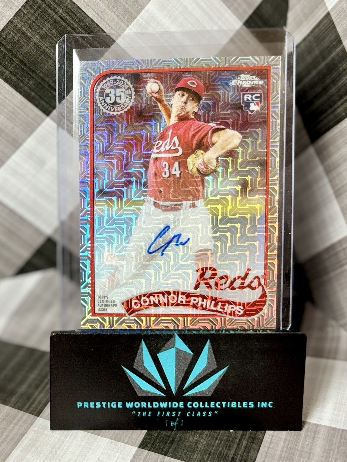 Connor Phillips 2024 Topps Series 2 Silver Foil Mojo Rookie Auto #2T89C-44 Reds