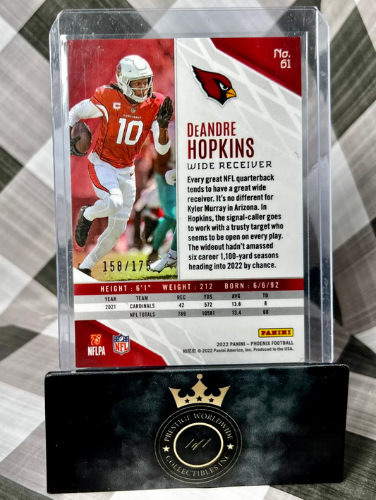 Deandre Hopkins 2022 Phoenix Lava Prizm /175 #61 - AZ Cardinals