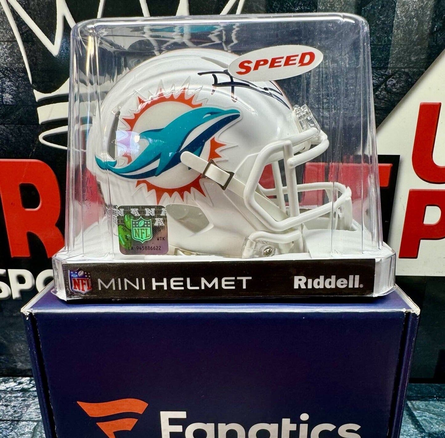 Tua Tagovailoa Dolphins Signed Autographed Speed Mini Helmet Fanatics COA