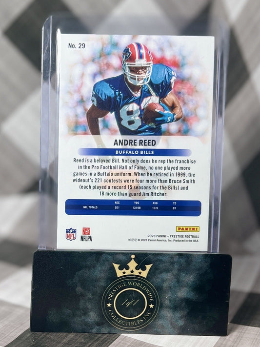 Andre Reed 2023 Panini Prestige Blue /399 #29 Buffalo Bills