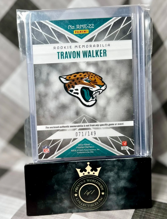 Travon Walker 2022 Phoenix Silver Rookie Patch /149 #RME-22 - Jags RC