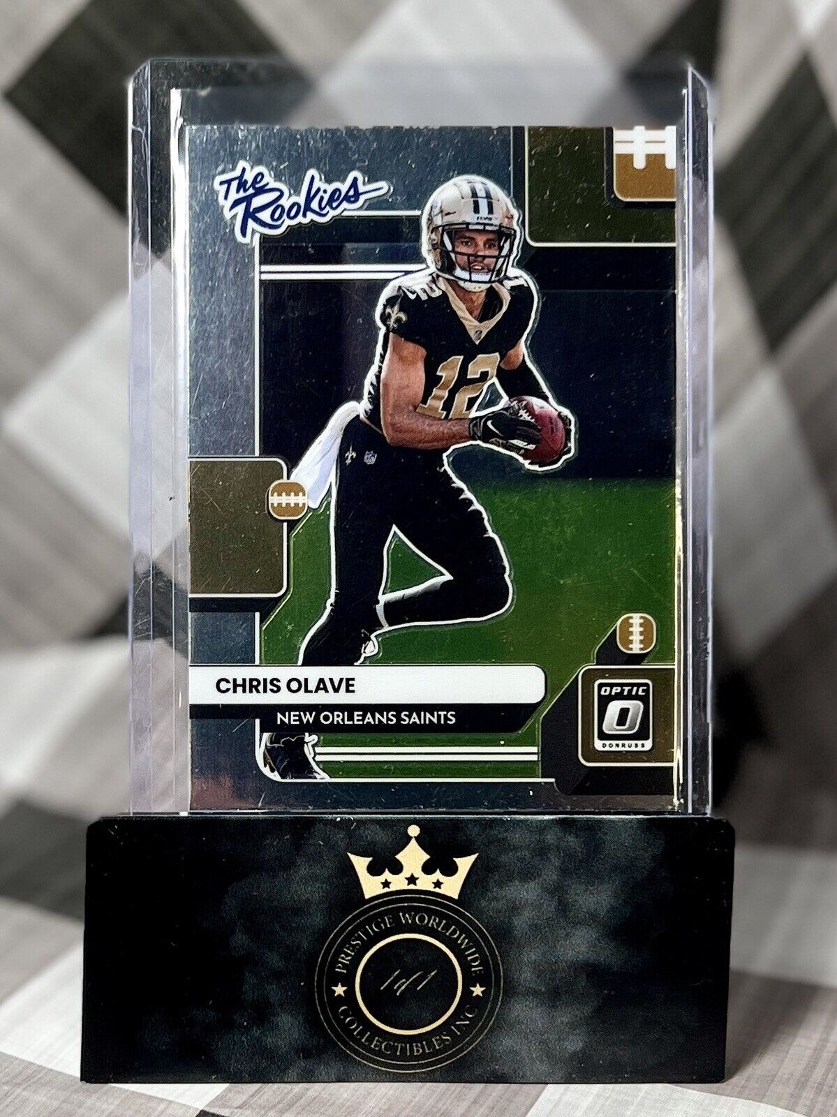 Chris Olave 2022 Panini Donruss Optic The Rookies Insert #TR-7 NO Saints RC