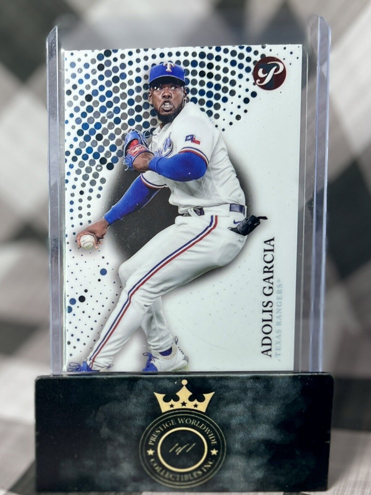 Adolis Garcia 2022 Topps Pristine #50 Texas Rangers World Series Pitcher