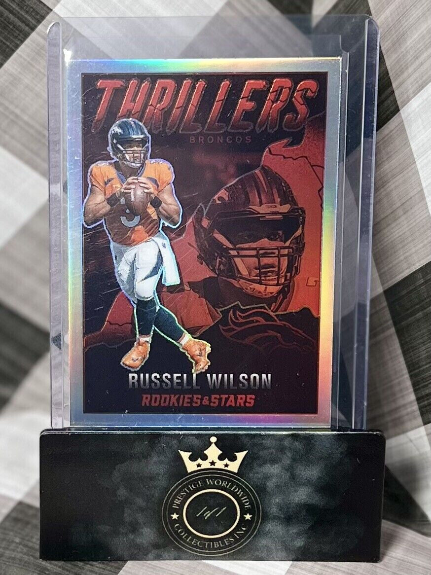 Russell Wilson 2022 Panini Rookies & Stars Silver Thrillers #TH-8 Denver Broncos