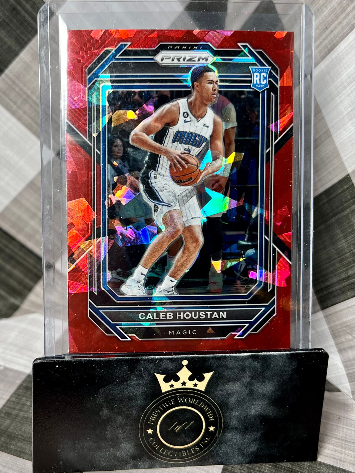 Caleb Houston 2022-23 Prizm Red Cracked Ice Rookie #269 - Magic RC