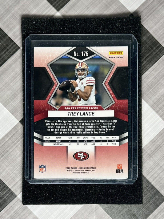 TREY LANCE 2022 Panini Mosaic NFL Silver Prizm #175 - San Francisco 49ers QB