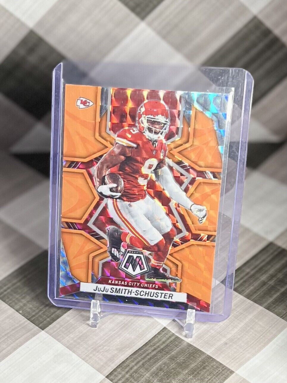Juju Smith Schuster 2022 Panini Mosaic NFL REACTIVE ORANGE PRIZM PARALLEL #96