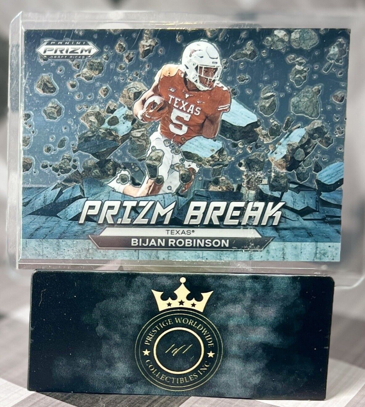 Bijan Robinson 2023 Panini Prizm Draft Picks PrizmBreak #PB-5 Texas Falcons RC