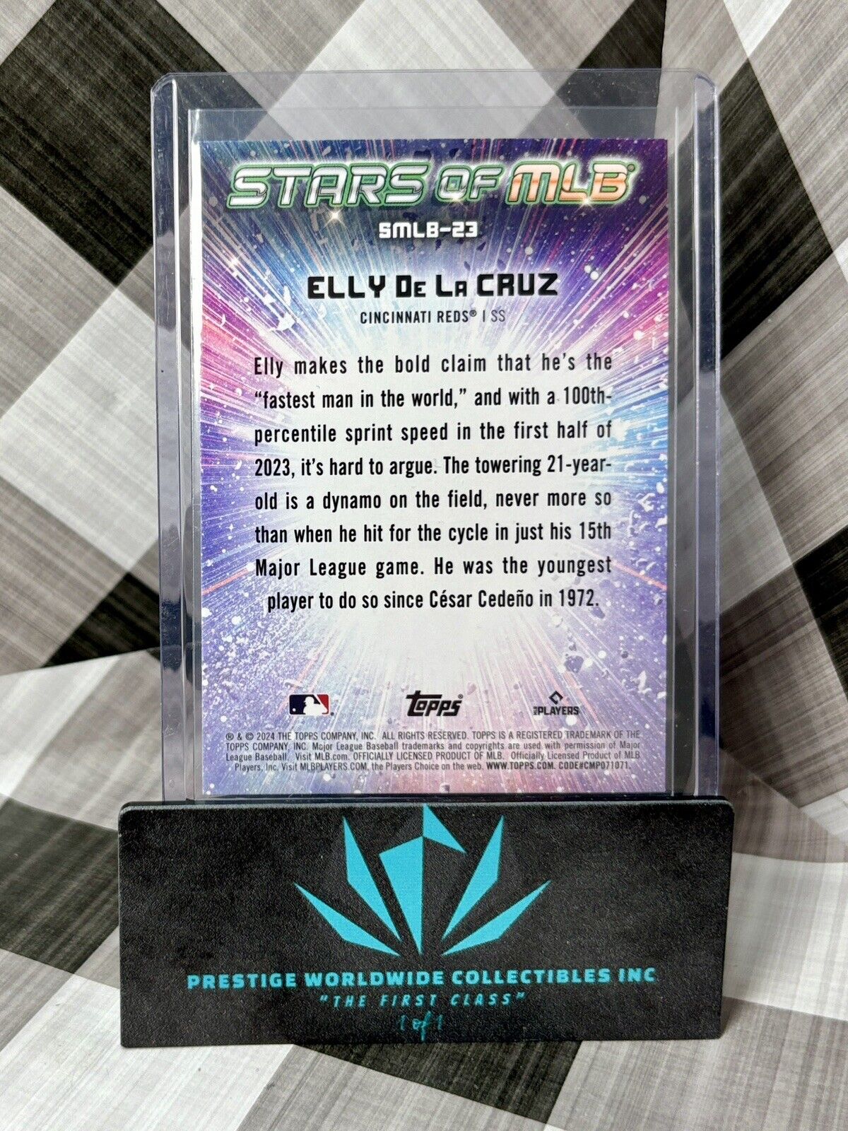 Elly De La Cruz 2024 Topps Chrome Series 1 Stars of MLB #CSMLB-23 Reds