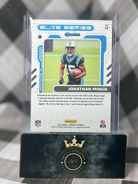 Jonathan Mingo 2023 Panini Donruss Elite Series Rookies #14 Carolina Panthers RC