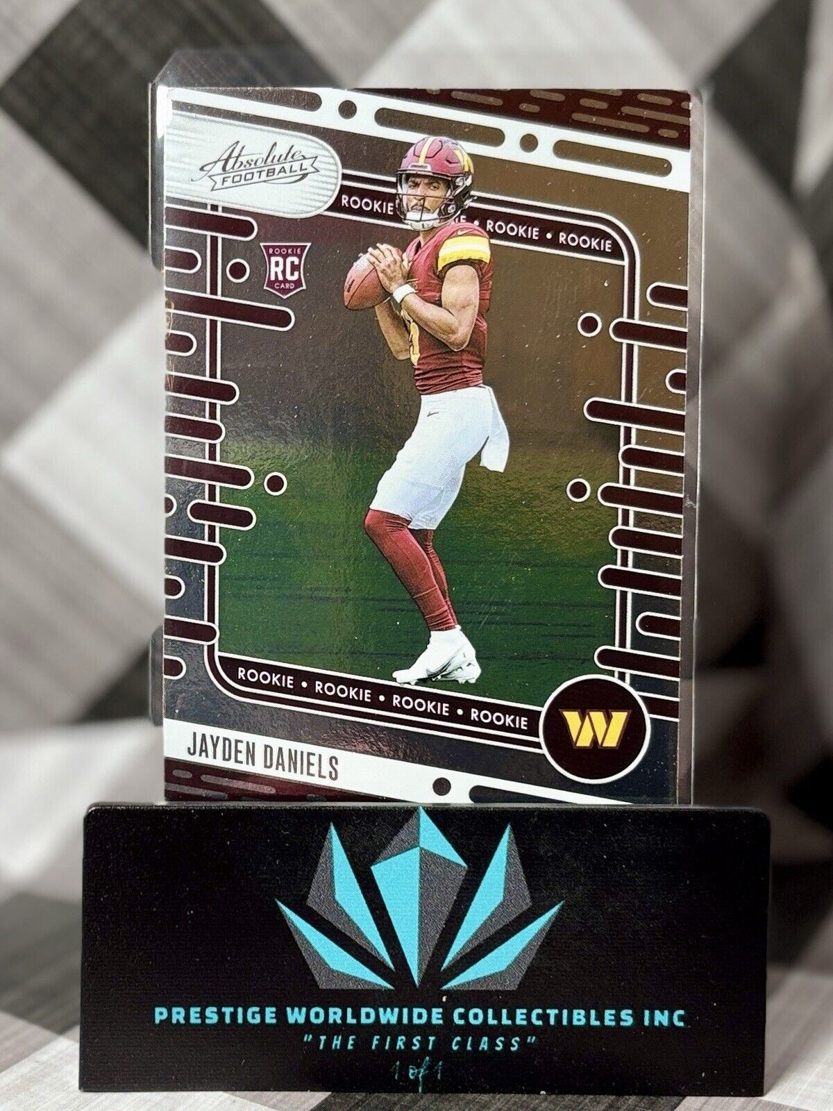 Jayden Daniels 2024 Panini Absolute Rookie Foil #102 Washington Commanders RC