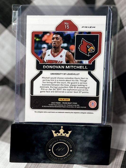 Donovan Mitchell 2022-23 Panini Prizm Draft Picks Red Circles Prizm #15 LOU