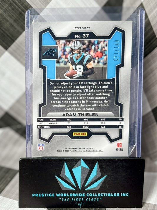 Adam Thielen 2023 Panini Prizm Red Wave Prizm /149 #37 Panthers & Vikings