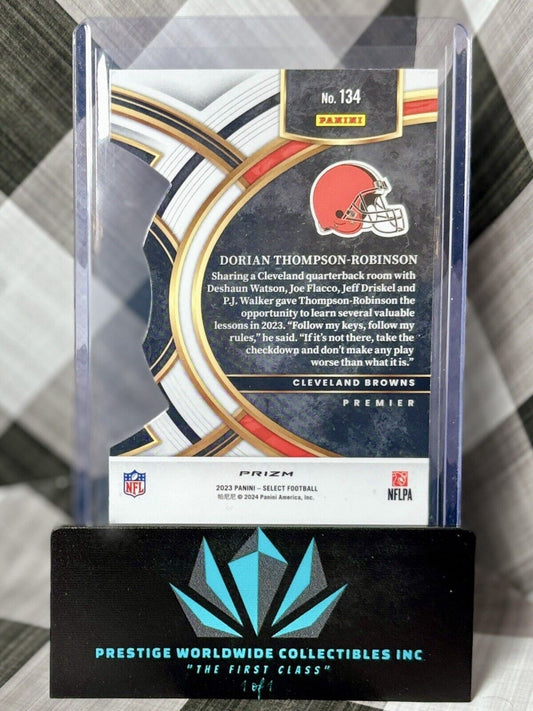 Dorian Thompson-Robinson 2023 Select Red & Blue Premier Rookie #134 Browns RC