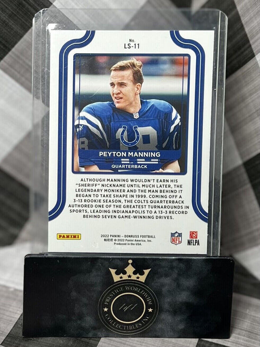 Peyton Manning 2022 Panini Donruss LEGENDS SERIES #LS-11 Indianapolis Colts
