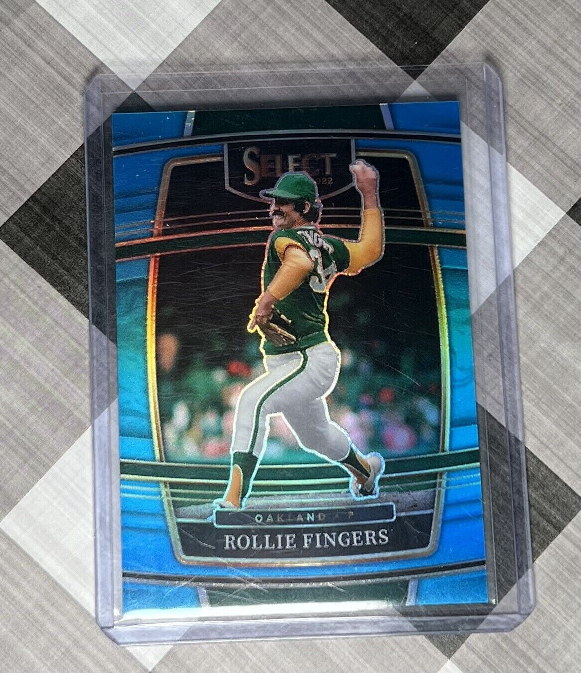 2022 SELECT BASEBALL ROLLIE FINGERS #43 OAKLAND A’S BLUE PRIZM #'d 95/149 MVP ⚾️