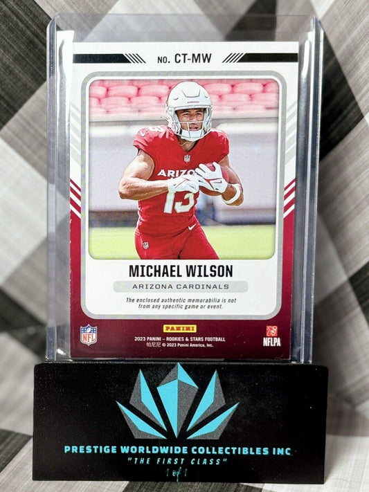 Michael Wilson 2023 Rookies & Stars Cross Training Dual Patch Rookie /399 #CT-MW