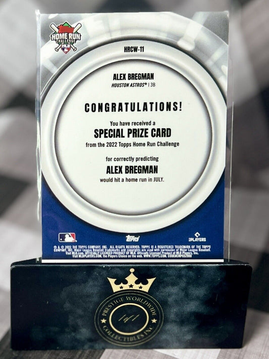 Alex Bregman 2022 Topps Home Run Challenge Winner /232 #HRCW-11 Houston Astros