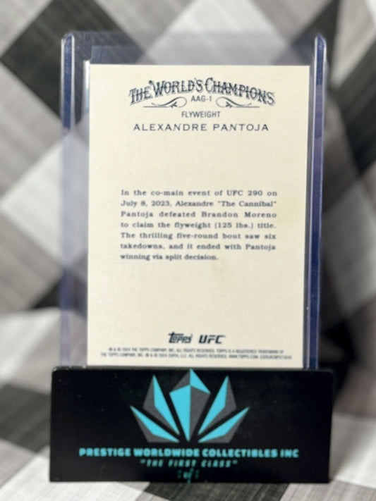 Alexandre Pantoja 2024 Topps Chrome UFC Allen & Ginter Refractor SP #AAG-1