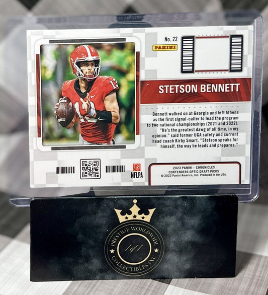 STETSON BENNETT 2023 Optic Contenders College Ticket Silver Holo Rookie #22 RAMS