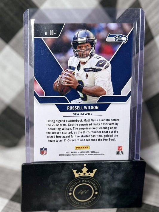 2022 Panini Absolute #DD-1 RUSSELL WILSON DRAFT DIAMONDS /75