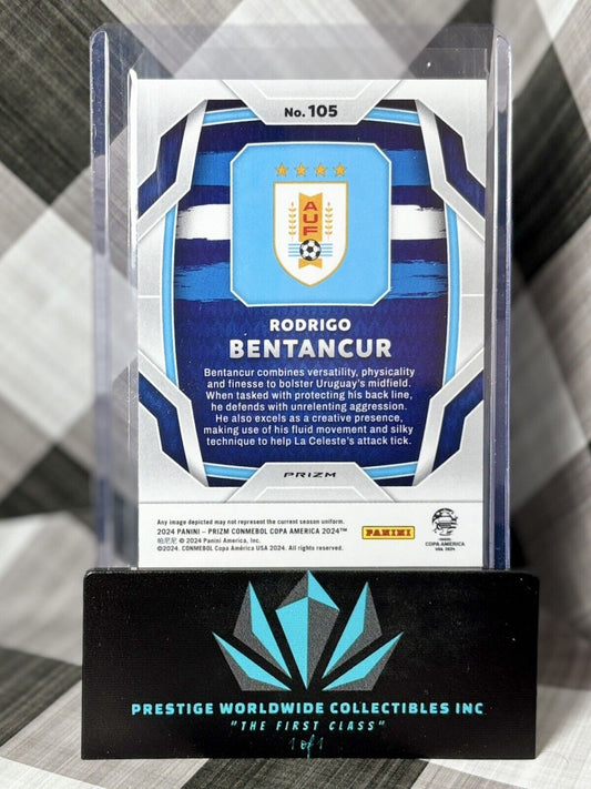 Rodrigo Bentancur 2023-24 Prizm Copa America Silver Prizm #105 Uruguay