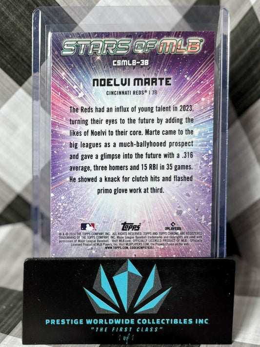 Noelvi Marte 2024 Topps Series 2 Stars of MLB Chrome Rookie #CSMLB-38 Reds RC