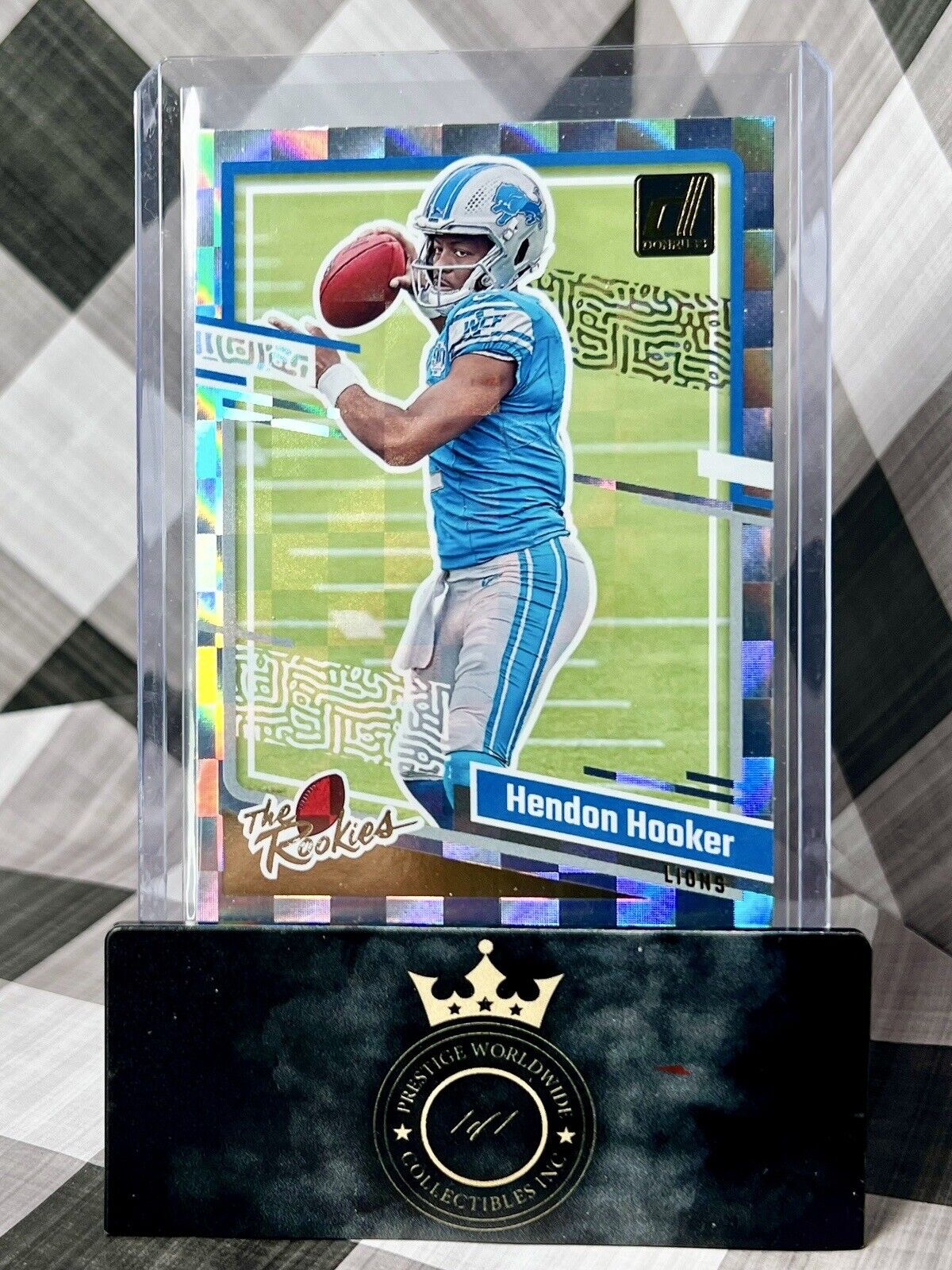 Hendon Hooker 2023 Panini Donruss The Rookies Red Back SP #20 Detroit Lions RC