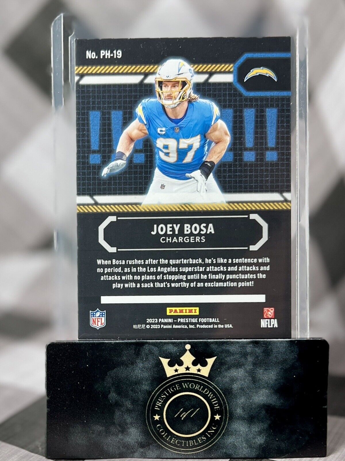Joey Bosa 2023 Panini Prestige Power House #PH-19 Los Angeles Chargers Holo SP
