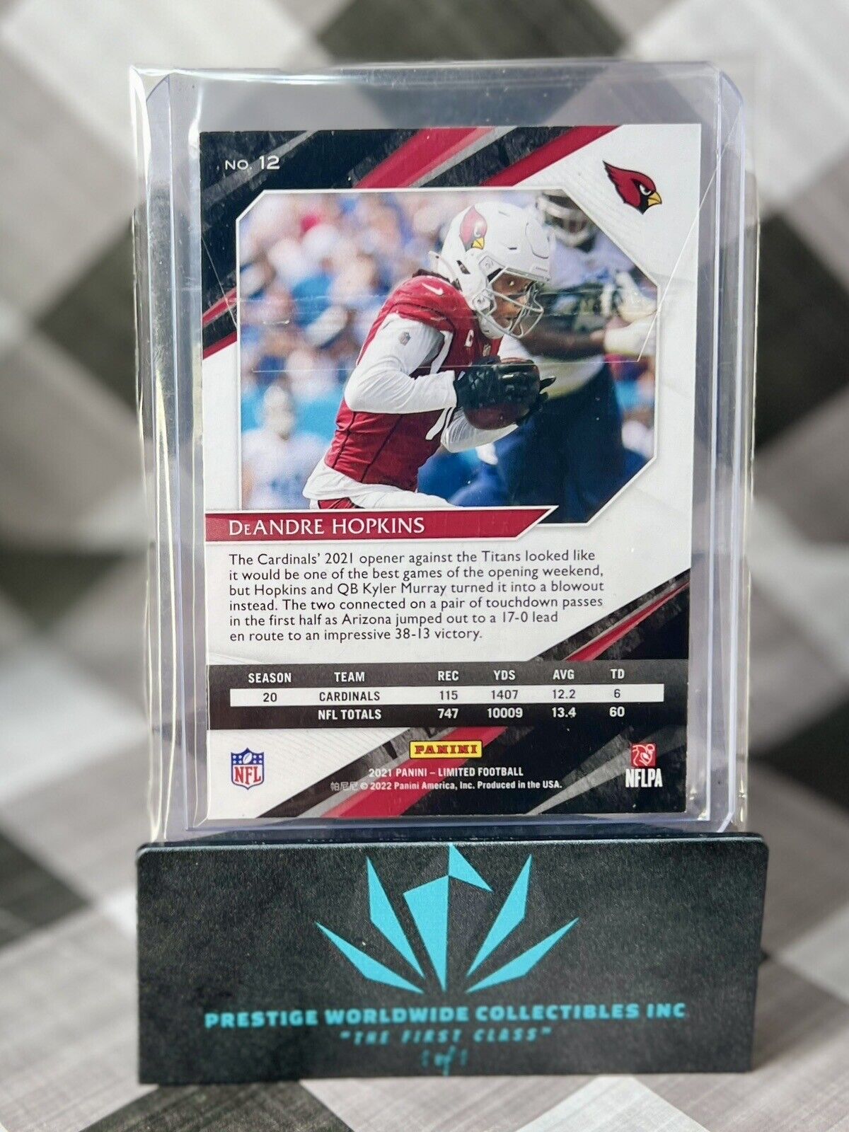 DeAndre Hopkins 2021 Panini Limited Short Print /75 #69 AZ Cardinals & Titans