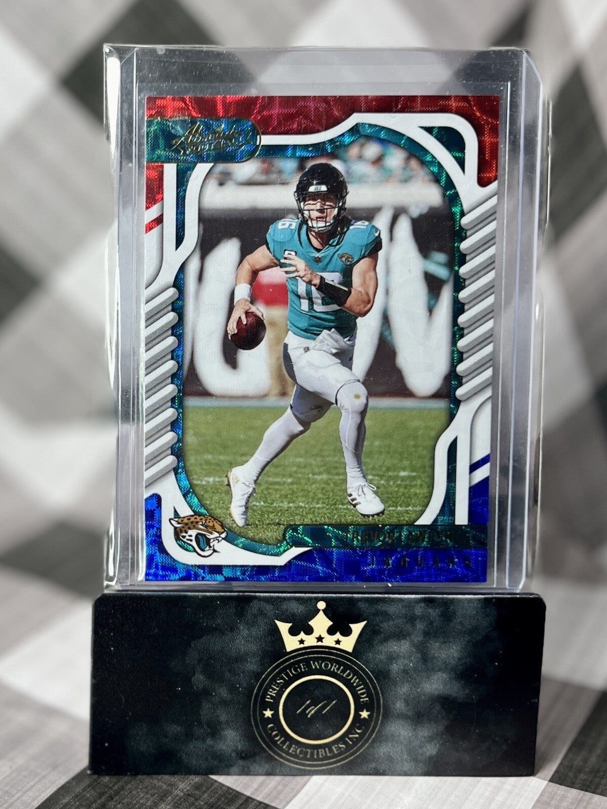 Trevor Lawrence 2021 Panini Absolute Red White Blue #56 Jacksonsville Jaguars SP