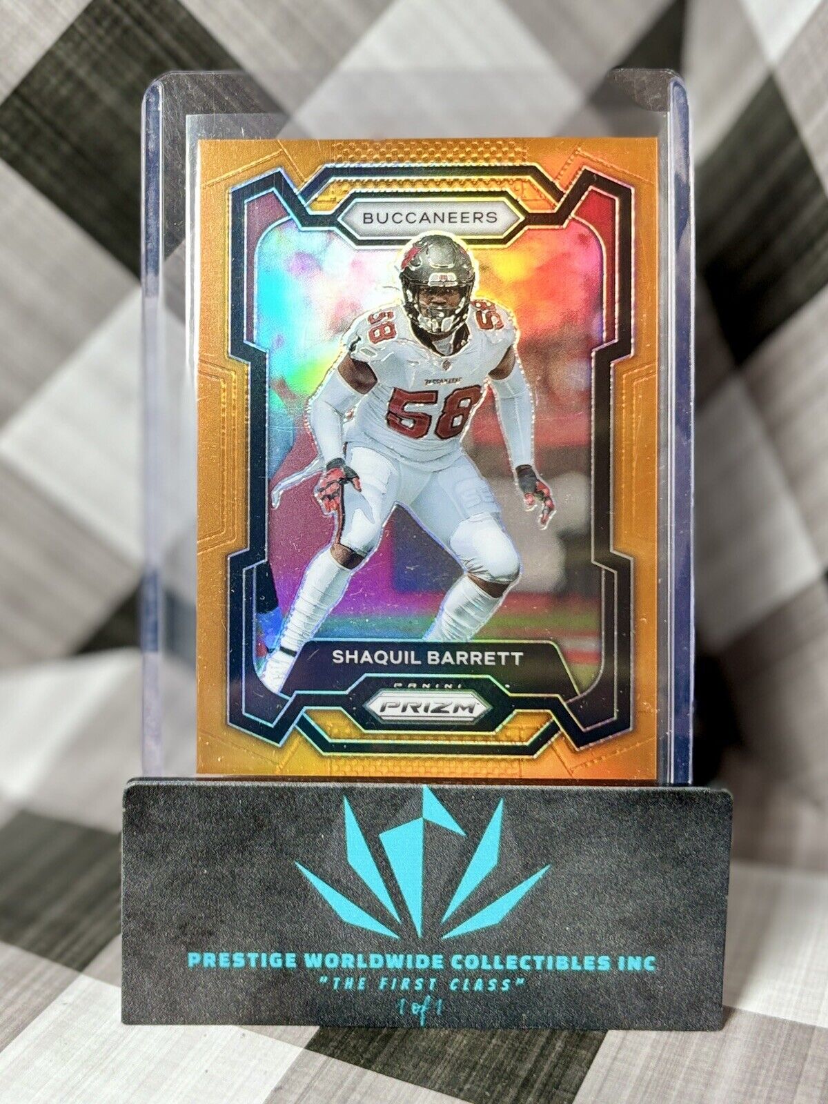 Shaquil Barrett 2023 Panini Prizm Orange Prizm /249 #281 Tampa Bay Buccaneers