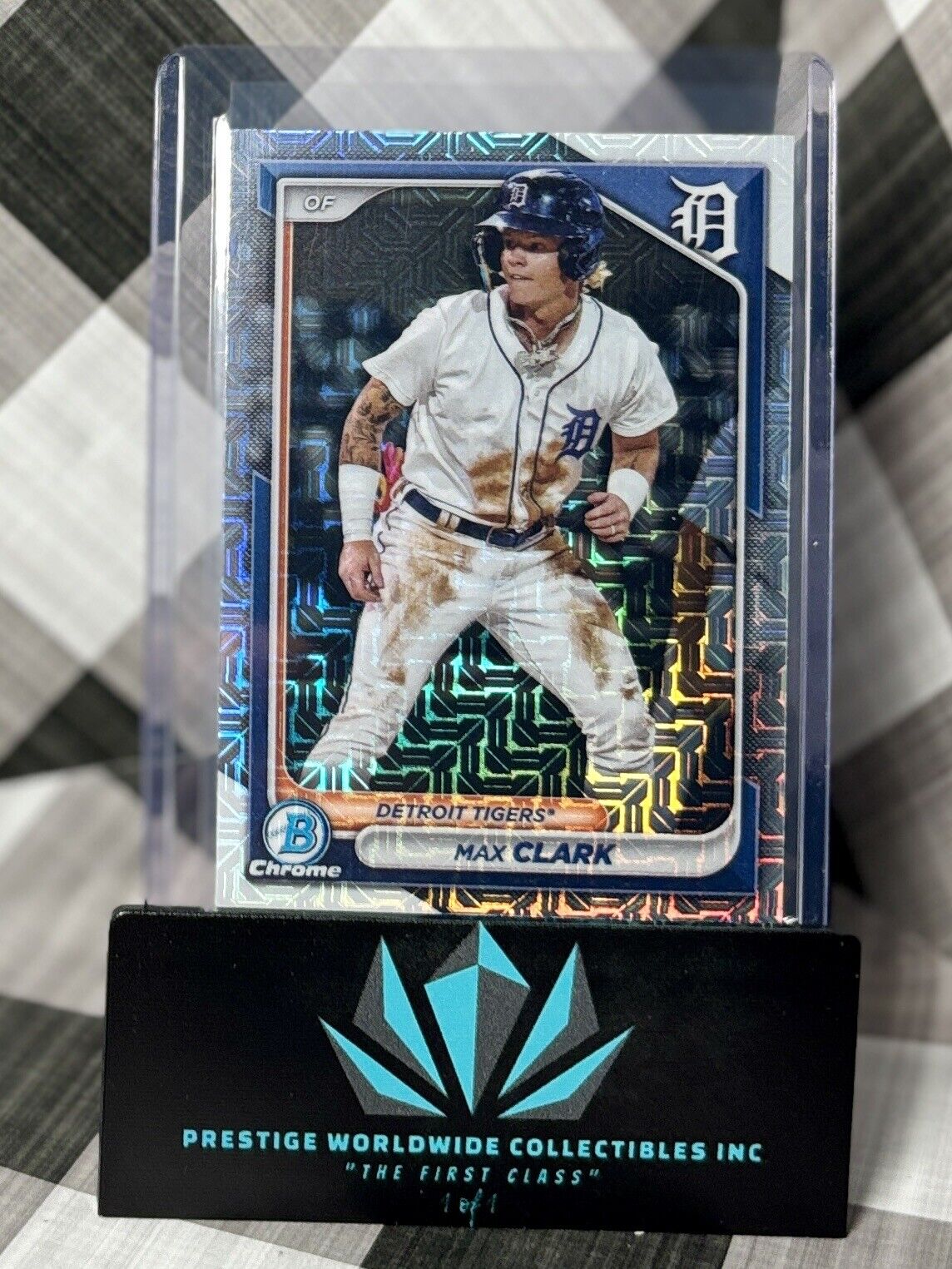 Max Clark 2024 Bowman Chrome Mega Mojo Refractor #BCP-74 Detroit Tigers
