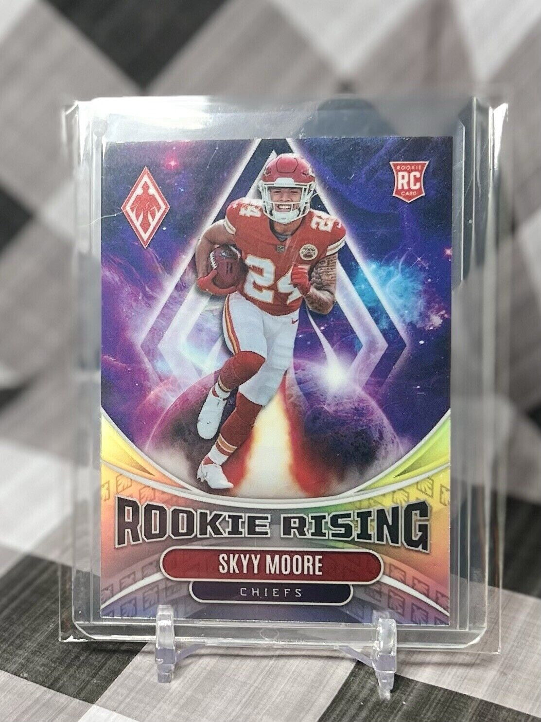 Skyy Moore 2022 Panini Phoenix Rookie Rising Insert #RIS-10 KC Chiefs Rookie RC