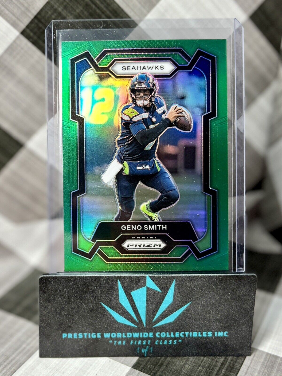 Geno Smith 2023 Panini Prizm Green Prizm #258 Seattle Seahawks