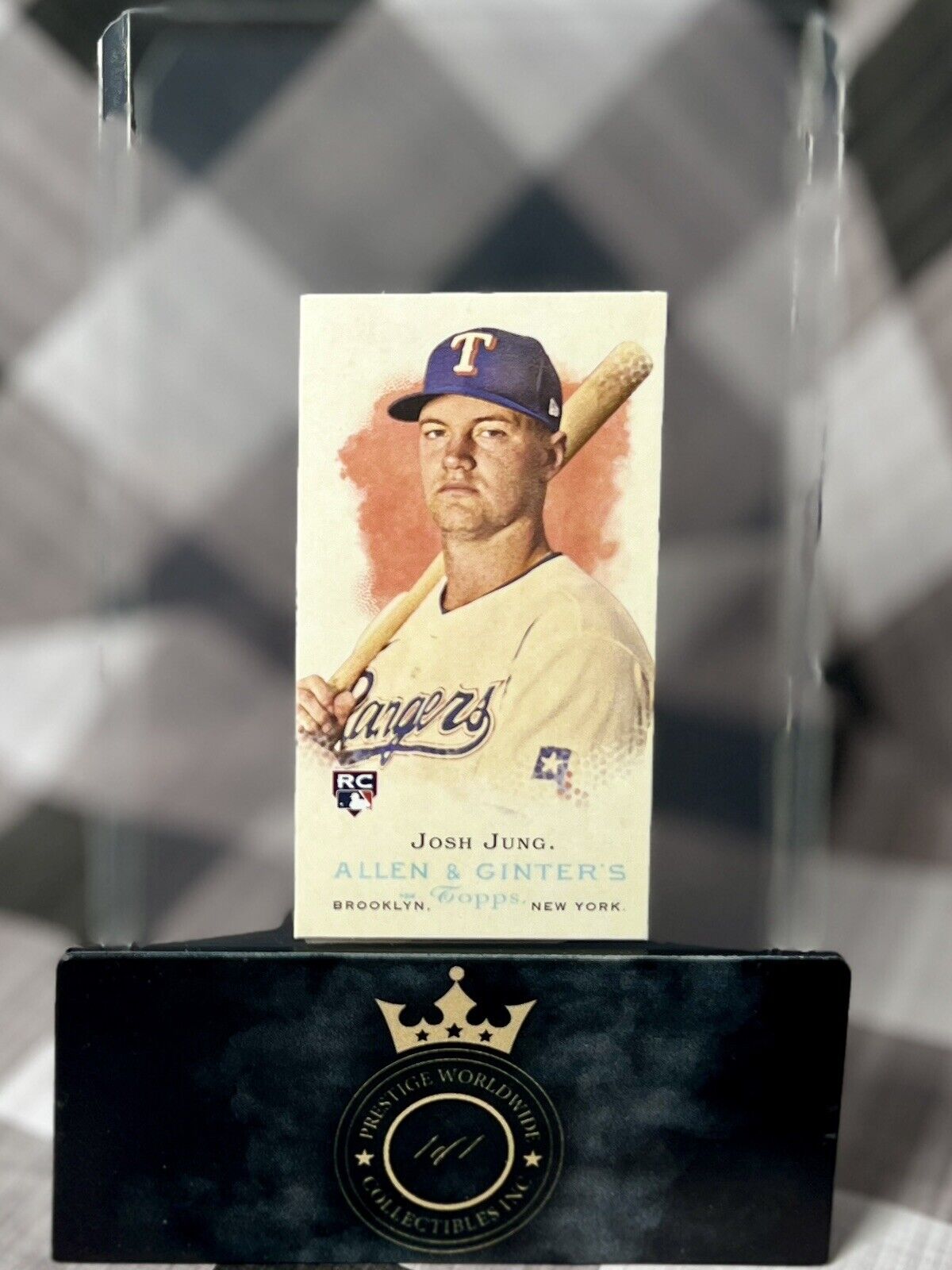 Josh Jung 2023 Topps Allen & Ginter Rookie Design Variation Mini #RDV-10 Rangers