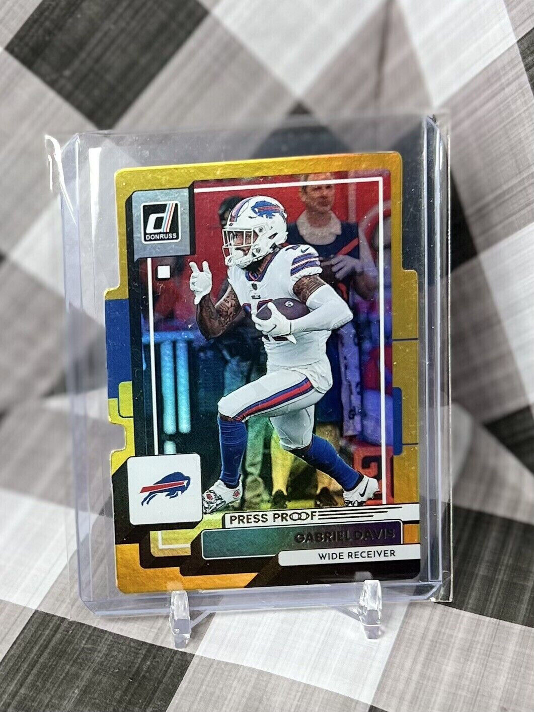 Gabriel Davis 2022 Panini Donruss Gold Press Proof /25 #112 - Buffalo Bills SP