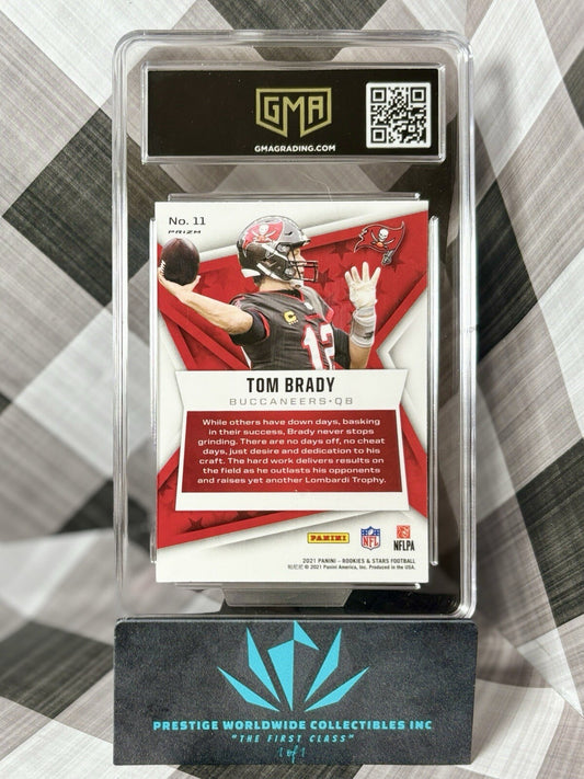 Tom Brady 2021 Rookies & Stars Pulsar Prizm #11 GMA 10 TB Buccaneers SP