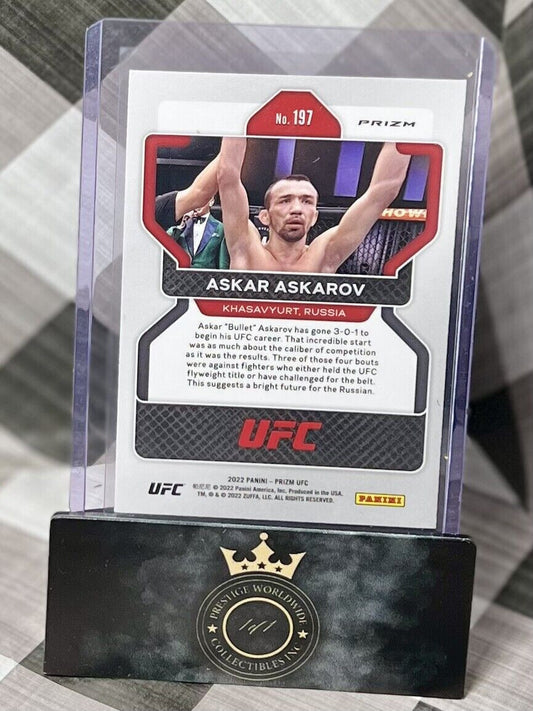 Askar Askarov 2022 Panini Prizm UFC Exclusive Pink Cracked Ice Prizm #197 MMA SP