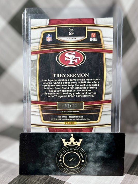 Trey Sermon 2021 Select Rookie T-mall Dragon Scale Concourse ROOKIE /89 #68