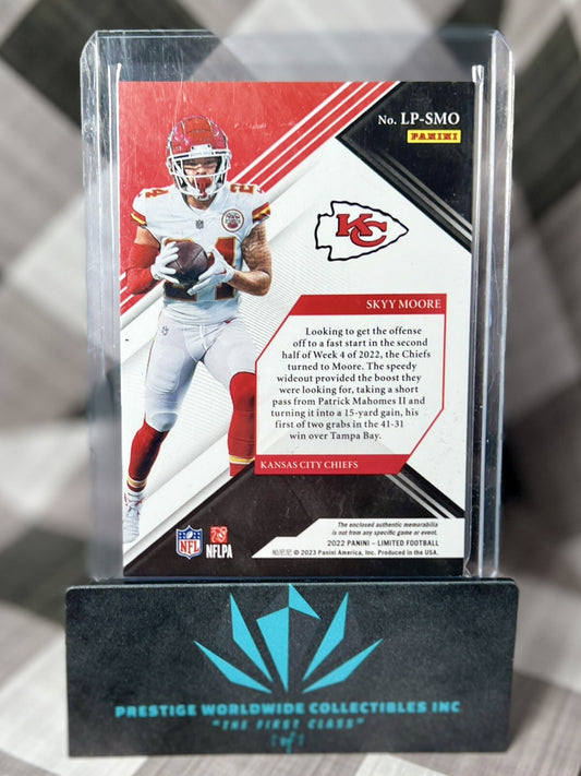 Skyy Moore 2022 Limited Unlimited Potential Rookie Patch /99 #LP-SMO Chiefs RC