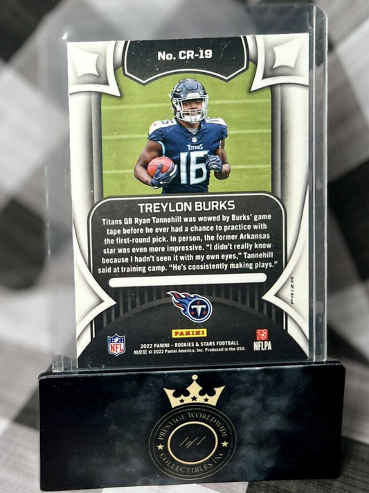 TREYLON BURKS 2022 Rookies & Stars CRUSADE Red Plaid Rookie #CR-19 TEN Titans RC
