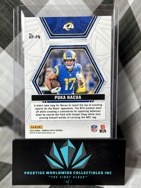 Puka Nacua 2023 Donruss Optic Rookie Hidden Potential #HP-PN LA Rams RC
