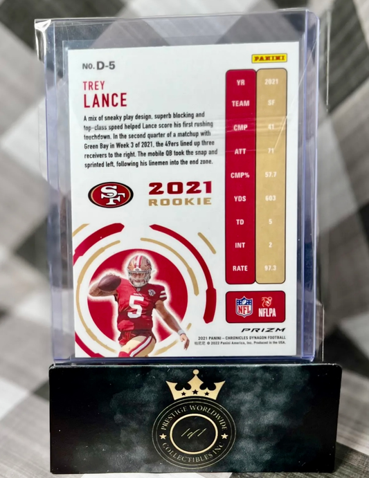 Trey Lance 2021 Chronicles Dynagon Rookie Silver #D-5 - SF 49ers RC