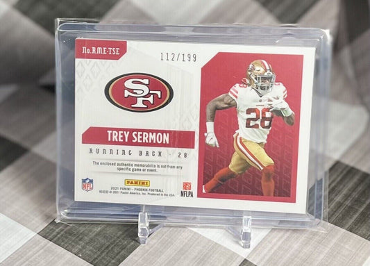TREY SERMON 2021 Phoenix RC Silver Prizm Patch /199 #RME-TSE - SF 49ers Rookie