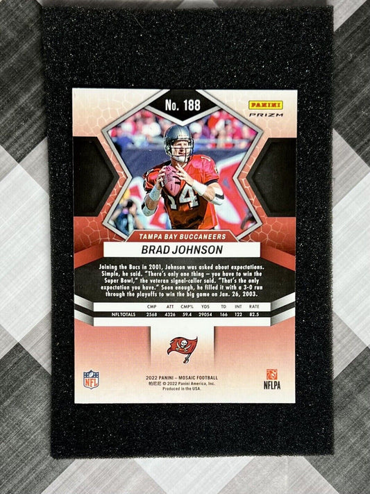 2022 Mosaic Brad Johnson Red Mosaic #188 Buccaneers FB2